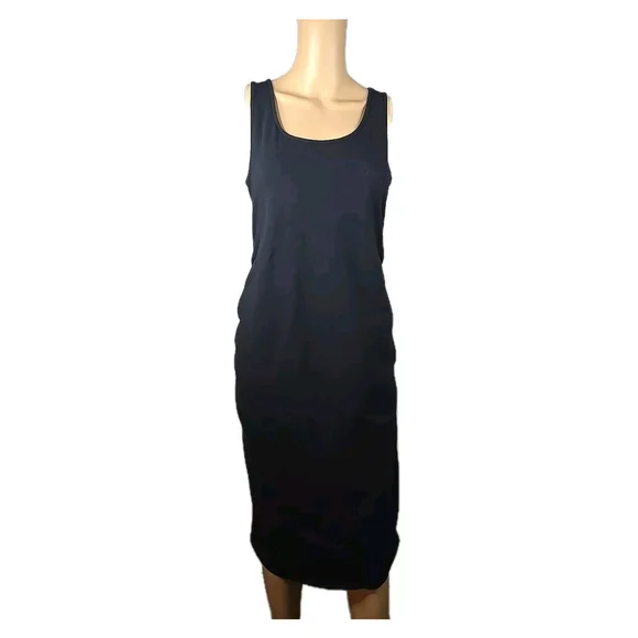 Isabel Maternity Women's Black Sleeveless Stretch Bodycon Dress Size Medium - Picture 1 of 5